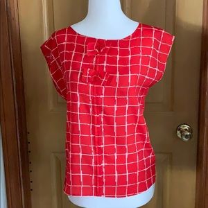 Great condition Red checkered blouse